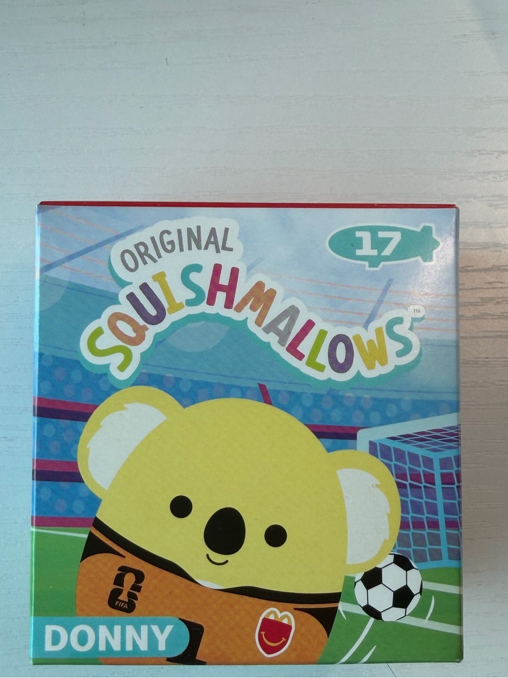 McDonalds Happy Meal toy Squishmallows #17 Donny PIPA Soccer Plush with Box